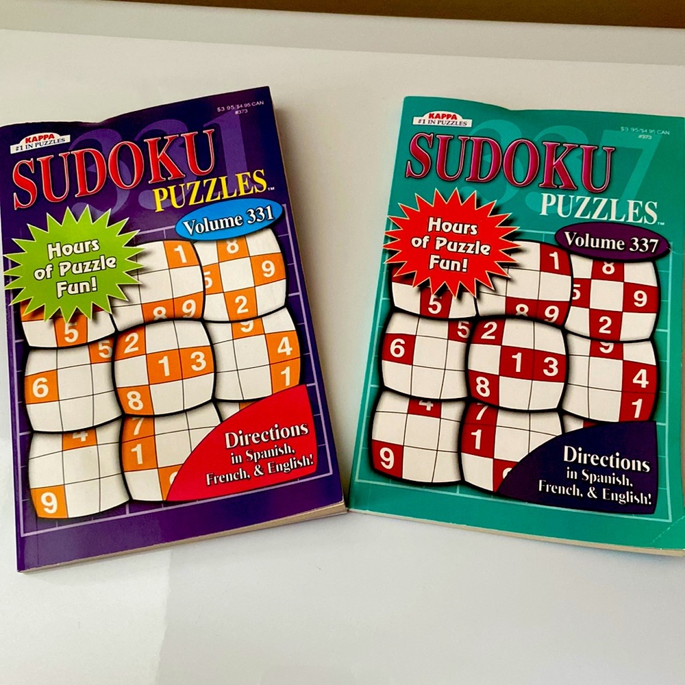 Bundle of two sudoku puzzle books